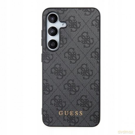 Etui Guess 4G Metal Gold Logo na Samsung Galaxy S24 - czarne
