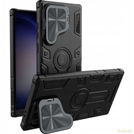Etui Nillkin CamShield Armor Prop Case na Samsung Galaxy S24 Ultra - czarne