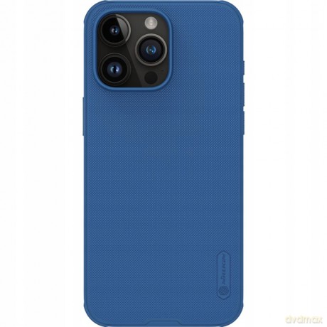 Etui Nillkin Super Frosted Shield Pro Magnetic Case na iPhone 15 Pro Max - niebieskie