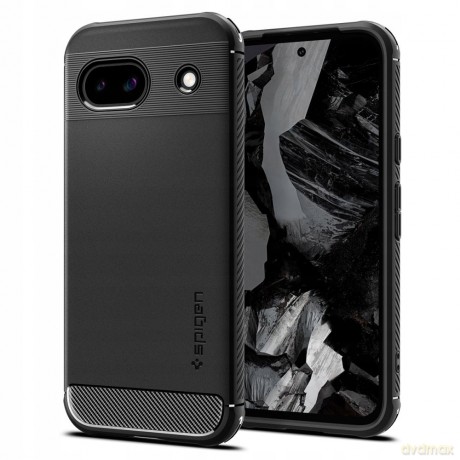 Etui Spigen Rugged Armor na Google Pixel 8A - czarny mat