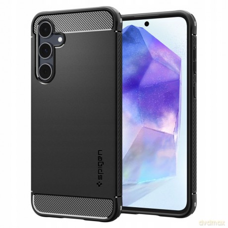 Etui Spigen Rugged Armor na Samsung Galaxy A55 5G - czarny mat