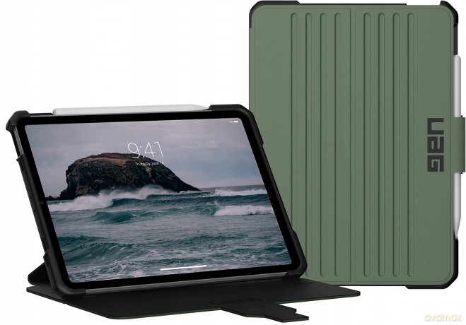 Etui UAG Metropolis SE do iPad Pro 11" 1/2/3/4G, iPad Air 10.9" 4/5G z uchwytem do Apple Pencil - zielone