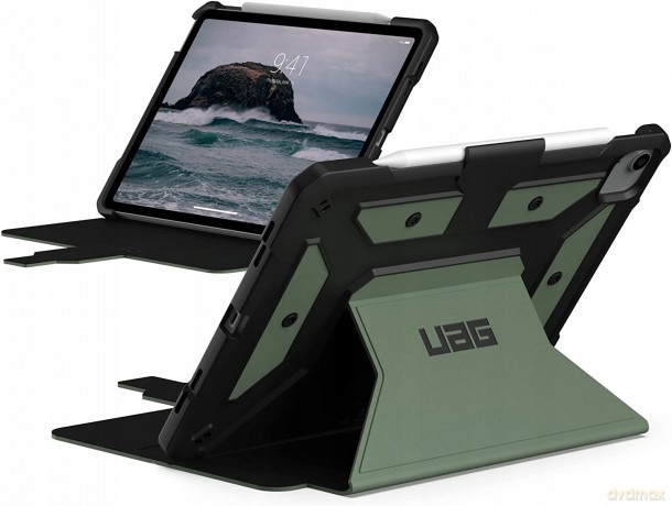 Etui UAG Metropolis SE do iPad Pro 11" 1/2/3/4G, iPad Air 10.9" 4/5G z uchwytem do Apple Pencil - zielone