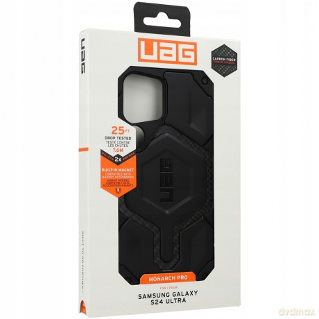 Etui UAG Monarch Pro do Samsung Galaxy S24 Ultra z modułem magnetycznym - czarny karbon