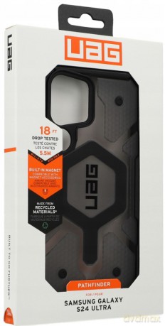 Etui UAG Pathfinder Clear Magnet do Samsung Galaxy S24 Ultra 5G z modułem magnetycznym - szare