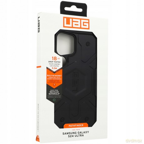 Etui UAG Pathfinder Magnet do Samsung Galaxy S24 Ultra 5G z modułem magnetycznym - czarne