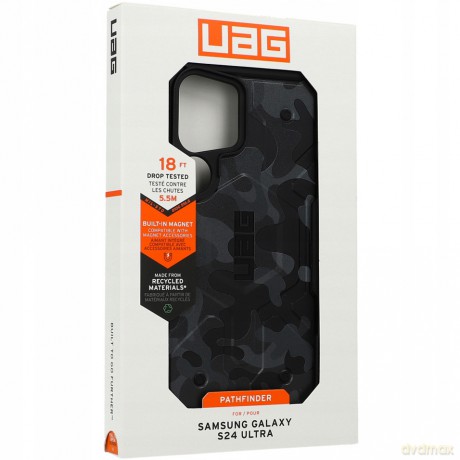 Etui UAG Pathfinder Magnet SE do Samsung Galaxy S24 Ultra 5G z modułem magnetycznym - szare moro