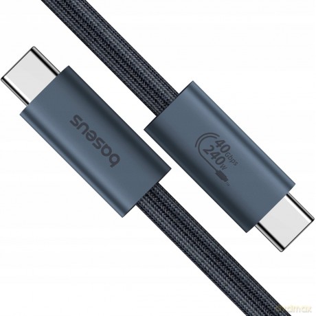 Kabel Baseus CB000068 USB-C - USB-C 240W PD 8K 60Hz 1m - czarny