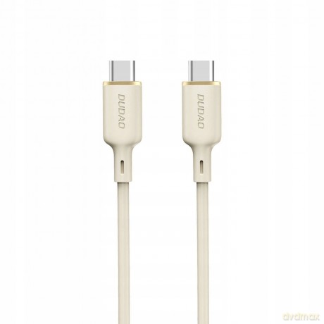 Kabel Dudao L7SCC USB-C - USB-C 100W 2m - beżowy