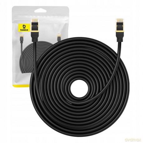 Kabel Ethernet Baseus High Speed Cat 8 40 Gb/s 20 m - czarny