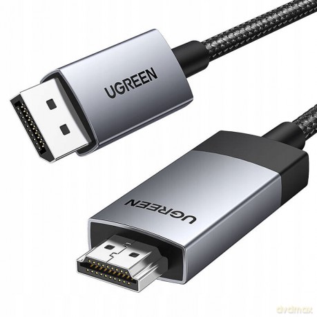 Kabel Ugreen DP119 DisplayPort do HDMI 4K 60Hz 2m - szary