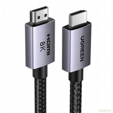 Kabel Ugreen HD171 ze złączami HDMI 2.1 8K certyfikowany o długości 1 m - szary