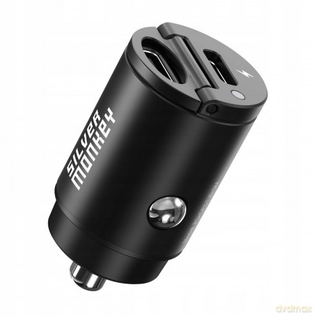Ładowarka samochodowa Silver Monkey PD-CPCT30-SM 30W 1x USB-C PD - czarna