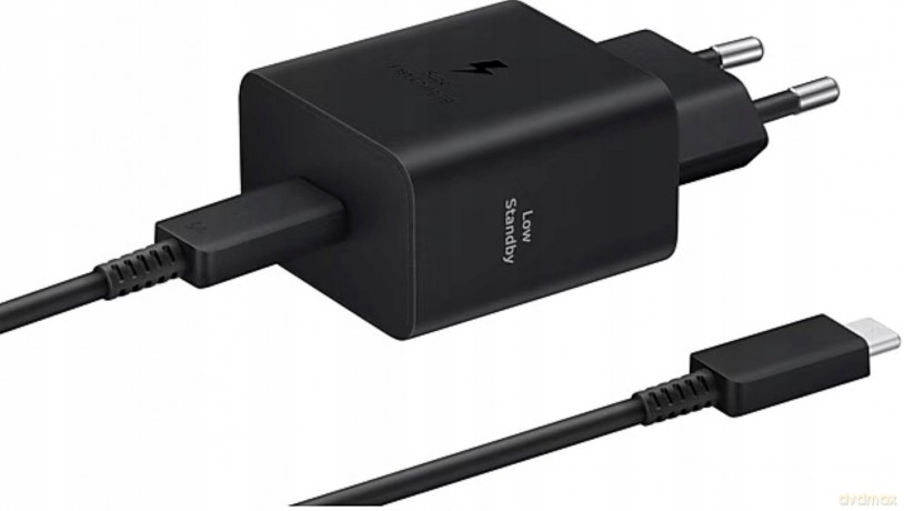 Ładowarka sieciowa Samsung EP-T4511XBEGEU 45W 4.05A 1x USB-C - czarna + kabel USB-C