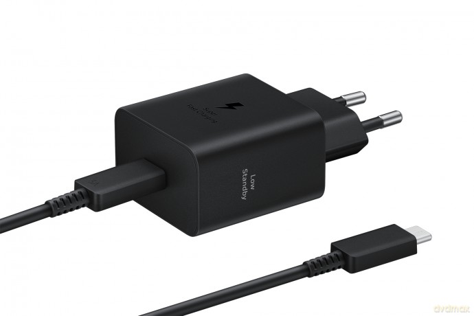 Ładowarka sieciowa Samsung EP-T4511XBEGEU 45W 4.05A 1x USB-C - czarna + kabel USB-C
