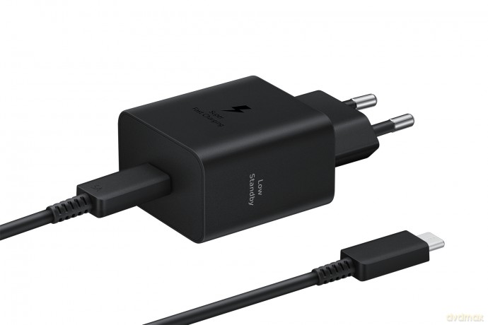 Ładowarka sieciowa Samsung EP-T4511XBEGEU 45W 4.05A 1x USB-C - czarna + kabel USB-C