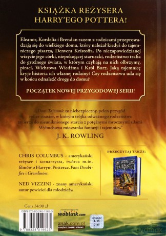 Dom Tajemnic - Chris Columbus, Ned Vizzini [KSIĄŻKA]