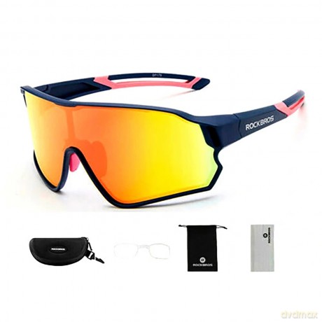Okulary rowerowe Rockbros 10134PL polaryzujące - niebieskie