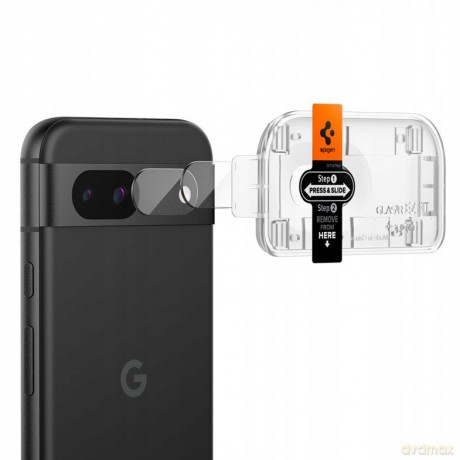 Osłona aparatu Spigen Optik.tR EZ Fit Camera Protector na Google Pixel 8A - 2 szt.