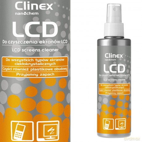 Płyn do mycia czyszczenia ekranów i monitorów LCD telefonów CLINEX LCD 200ML