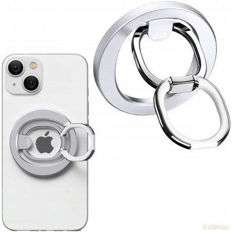 Podstawka ring ESR Halolock MagSafe do telefonu - srebrna