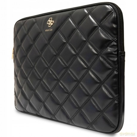Pokrowiec Guess Quilted 4G na laptopa 14" - czarny