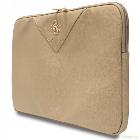 Pokrowiec Guess Triangle 4G na laptopa 14" - złoty