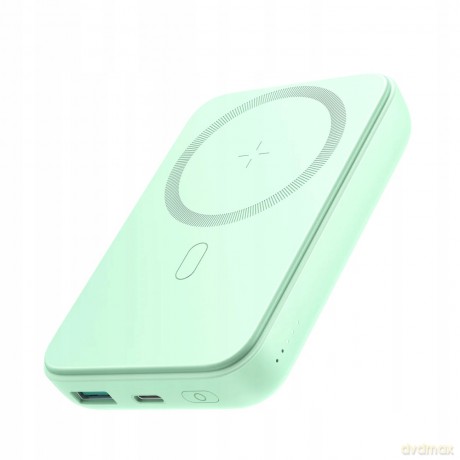 Powerbank Joyroom JR-W020 20W 10000mAh MagSafe + kabel USB-A - USB-C 0.25m - jasnozielony