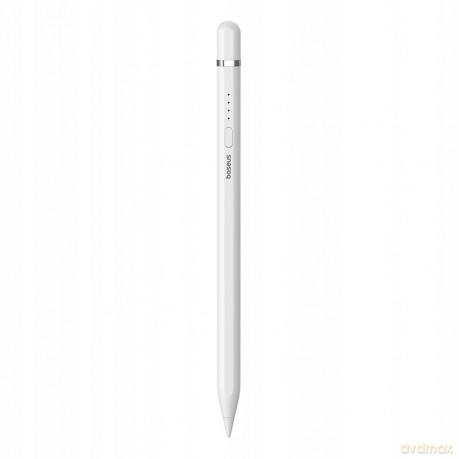 Rysik z aktywną końcówką Baseus Smooth Writing 2 do iPad + kabel USB-A - Lightning i wymienna końcówka - biały