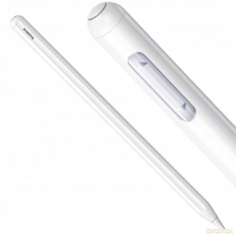Rysik z aktywną końcówką Baseus Smooth Writing 2 do iPad z wymienną końcówką - biały