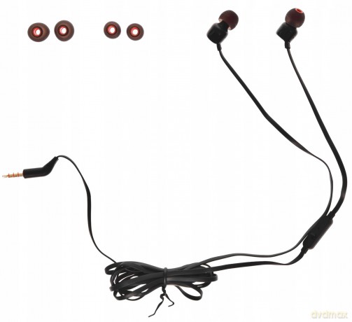 Słuchawki JBL Tune 110 douszne mini jack 3.5mm i pilotem - czarne