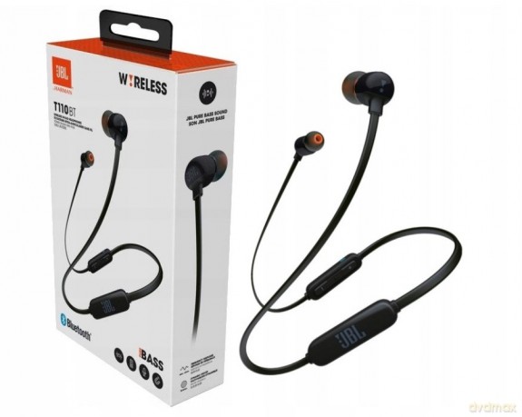 Słuchawki JBL Tune 110 douszne mini jack 3.5mm i pilotem - czarne