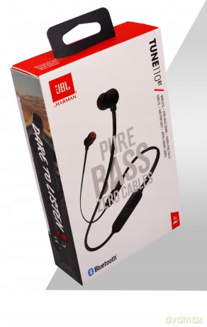 Słuchawki JBL Tune 110 douszne mini jack 3.5mm i pilotem - czarne