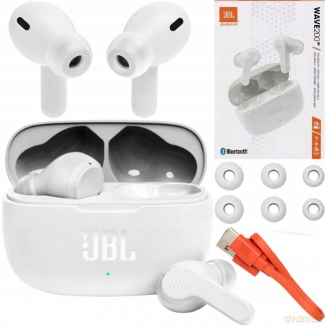 Słuchawki JBL Wave 200 bezprzewodowe TWS - białe