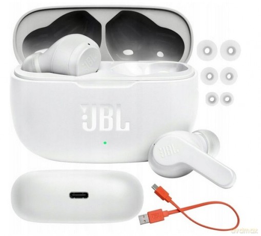 Słuchawki JBL Wave 200 bezprzewodowe TWS - białe