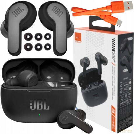 Słuchawki JBL Wave 200 bezprzewodowe TWS - czarne