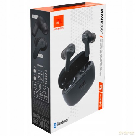 Słuchawki JBL Wave 200 bezprzewodowe TWS - czarne