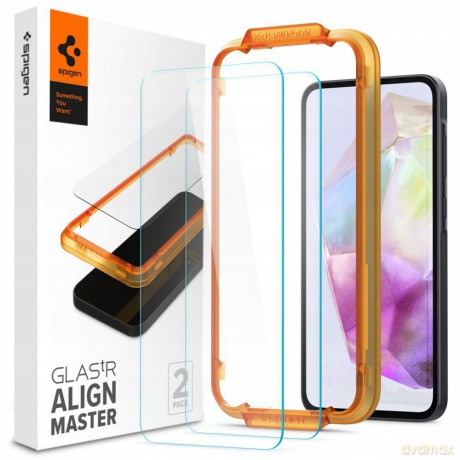 Spigen Glass tR AlignMaster 2 Pack - Samsung Galaxy A35