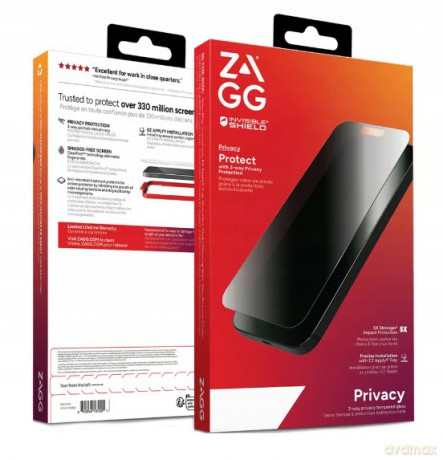 Szkło prywatyzujące ZAGG InvisibleShield Glass Elite Privacy do iPhone 15 Plus