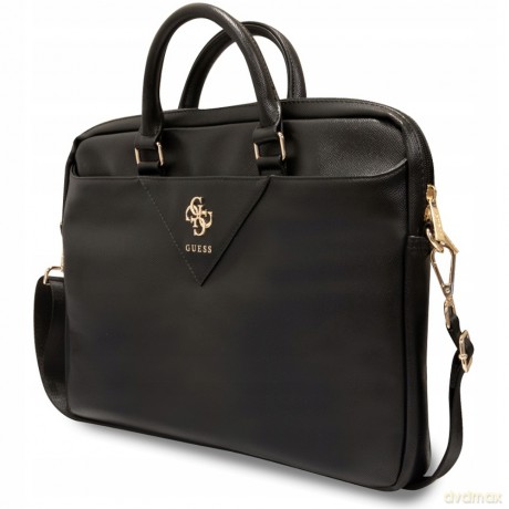 Torba Guess Triangle 4G na laptopa 16" - czarna