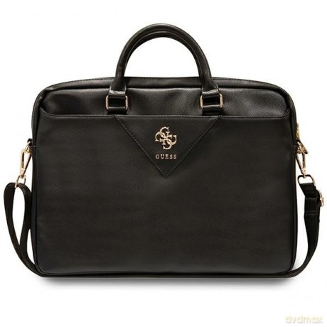 Torba Guess Triangle 4G na laptopa 16" - czarna