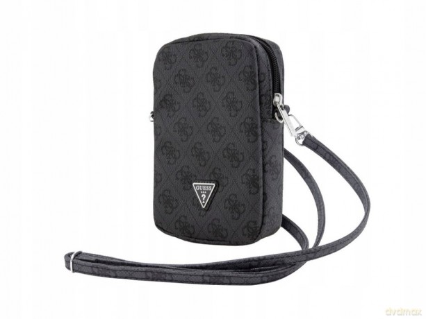 Torebka Guess Zip 4G Triangle - czarna