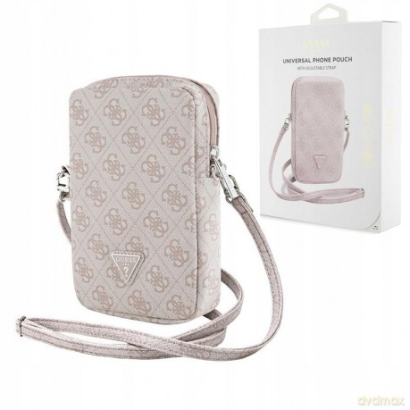 Torebka Guess Zip 4G Triangle - różowa