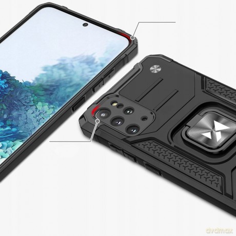 Wozinsky Ring Armor pancerne hybrydowe etui pokrowiec + magnetyczny uchwyt Samsung Galaxy S20+ (S20 Plus)