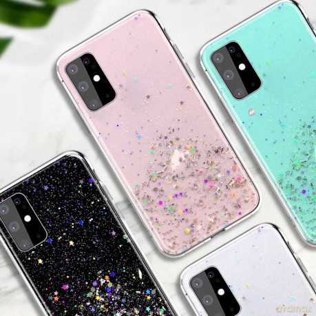 Wozinsky Star Glitter błyszczące etui pokrowiec z brokatem Samsung GALAXY A51 ZIELONY