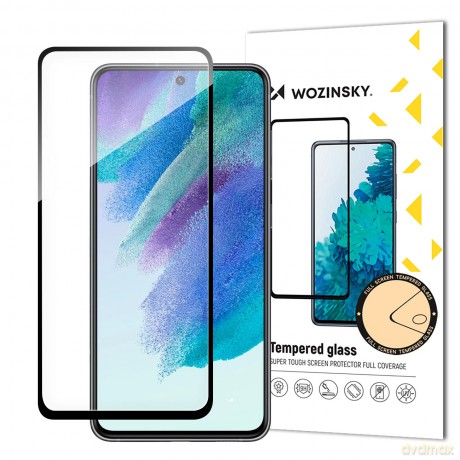 Wytrzymałe szkło hartowane Wozinsky Full Glue do Samsung S23 FE na cały ekran z ramką - czarne
