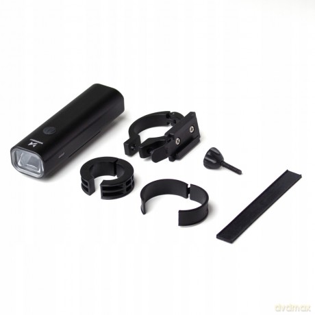 Zestaw lampek rowerowych Wozinsky WSBLB1 przednia i tylna USB-C - czarny