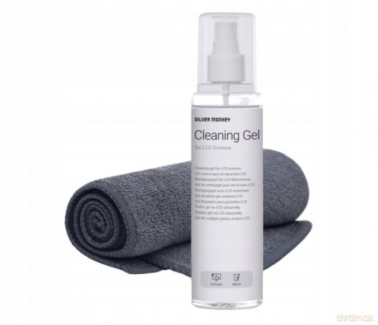 Zestaw Silver Monkey LCD Cleaning Gel Set: żel do matryc LCD 250ml i ścierka z mikrofibry