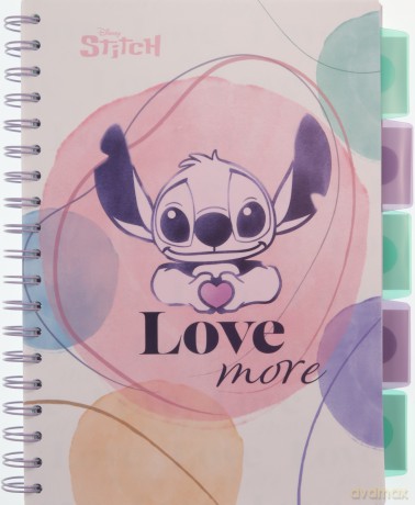 Kołozeszyt B5 100 k. Project Book Disney Fashion Stitch wzór 1