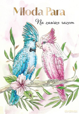 Karnet A5 Ślub Papużki